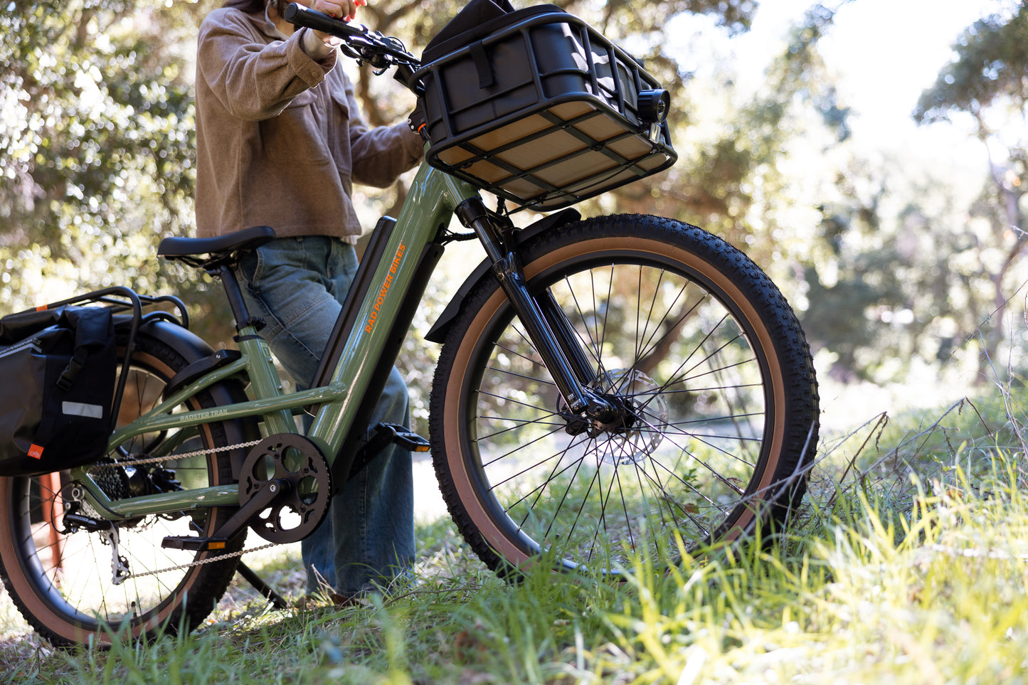 Radster™ Trail Electric Off-Road Bike; Copper Red; Large
