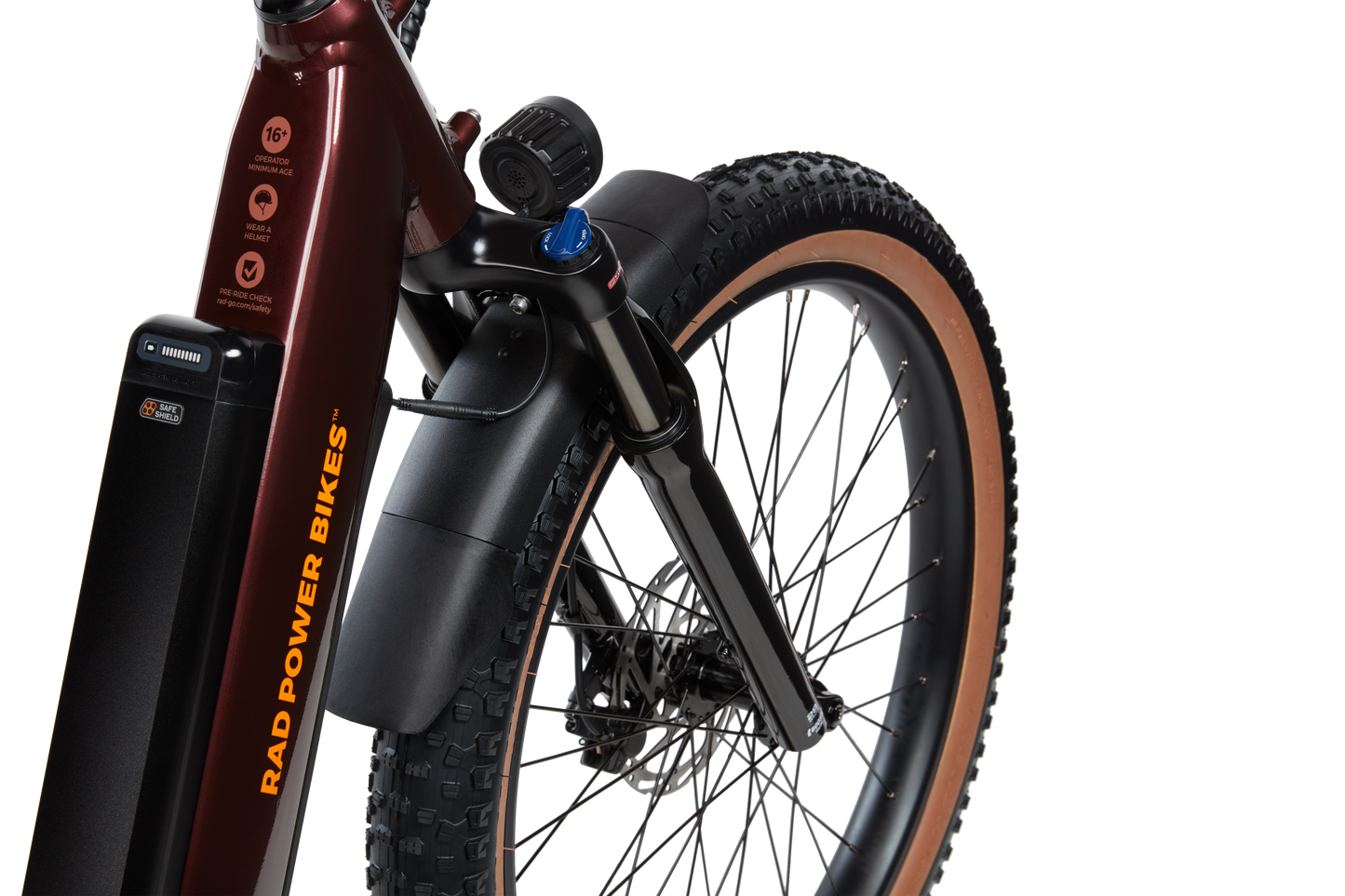 Radster™ Trail Electric Off-Road Bike; Copper Red; Large
