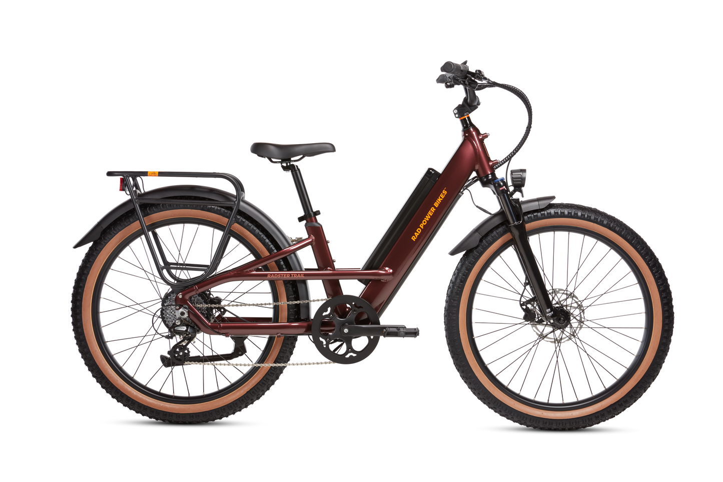 Radster™ Trail Electric Off-Road Bike; Copper Red; Large