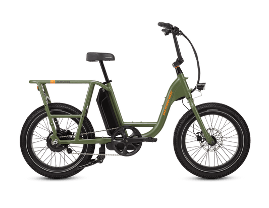RadRunner™ Electric Cargo Utility Bike; Forest Green
