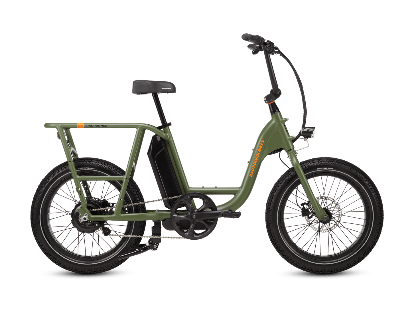 RadRunner™ Electric Cargo Utility Bike; Forest Green